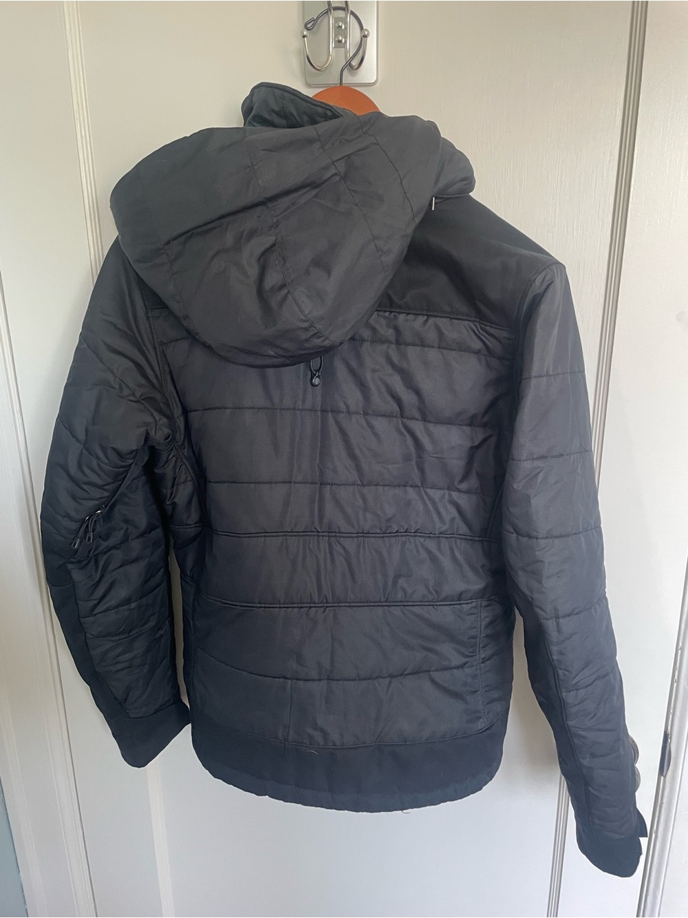 Patagonia Women's Hooded Hybrid Insulated Jacket Black Size Small - Picture 3 of 6